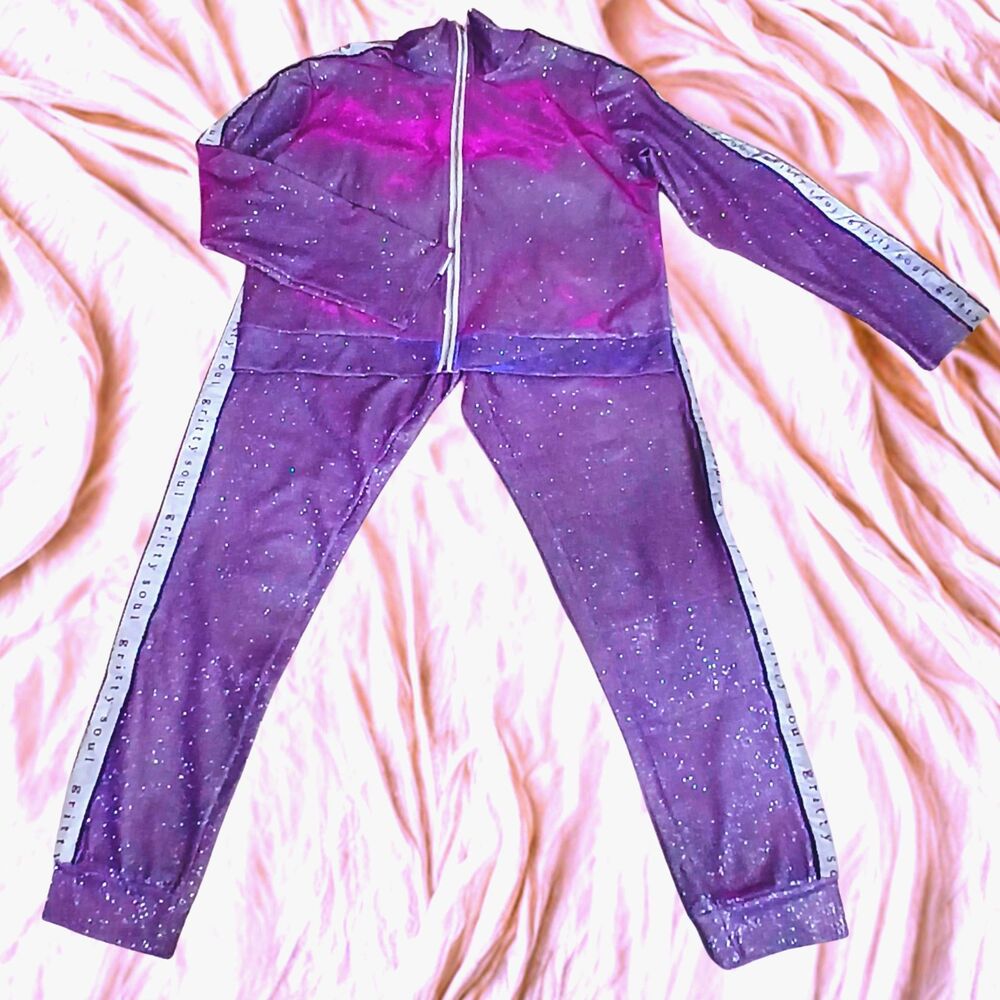 Women's Purple Tracksuit by: Gritty-Soul